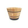 VegTrug Wooden Barrel Planters 37cm Burnt Oak