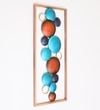 Bubbles Abstract Metal Wall Decor in Multicolor Set of 1