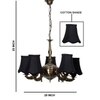 Devansh Dual Steel Metal  Wallmounted Lamp With Beige Jute  Shade