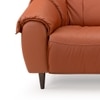 Zenith 2 Seater Leather Sole in Warm Brown Colour