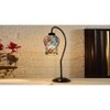 Multicolor Mosaic Glass Curvy Table lamp with Iron Base (EN29)