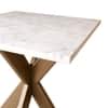 Nextstep Marble End Table Golden Finish