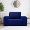 Riyab  Pull Out Sofa cum Bed  in Navy Blue Colour