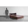 Sleepyhead Bed Es | Engineered Wood Queen Size Bed With Box Storage (Chestnut Dark)