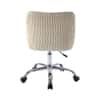 Doe Buck Leisel Modern Off White Velvet Office Chair