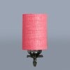 Devansh Metal Electric Wall Light in Antique Gold Colour with Pink Shade Count of 1 Light