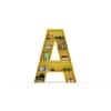 Abracadabra Engineered Wood  Bookshelf in Yellow Finish