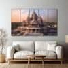 The Castle Decor Ram Mandir Ayodhya Wall Art Set of 5 Digital Painting 27x48 Inch (Style 2)