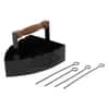 Press Shape Serving Platters With Skewers In Black Colour