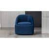 Chrishun Velvet Accent Chair in Navy Blue Colour