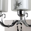 Eliante Modern Wall Lights Mild Steel & Glass Material Silver, Chrome & White Finish