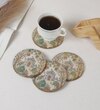 Mughal Garden Majesty Coaster Set with Stand (Set of 4)