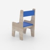 Topolino Toddler Activity Chair in Oak and Blue