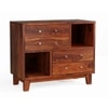Summit Solid Wood Storage Cabinet in Teak Finish
