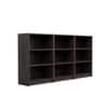 Hexa Engineered Wood Bookshelf Multipurpose Storage Rack in Flower Wenge Colour
