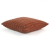 Colette Rosy Brown Knitted Cushion Cover  16X16 Inches