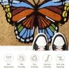 Luxe Home 100% Natural Coir Doormat Butterfly Print Design (71x45 cm)