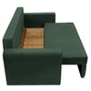 Alfon 2 Seater Velvet Pull Out Sofa Cum Bed with Storage In Green