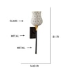 Devansh Metal Electric Wall Light in Black Colour with Multi Shade Count of 1 Light