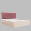 Nirodhah Engineered Wood Queen  Size Bed With Hydraulic Storage (Melamine Finish, White Colour)