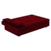 Merson 3 Seater Sofa Cum Bed In Maroon Color