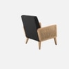 Evant Ratan Accent Chair in Black Colour
