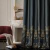 Stoa Paris Satin Door Curtains, 300 TC Dim-Out Home Furnishing Curtains,  Aesthetic Parda, Balcony,, Pack of 1, Versailles - Emerald Royale