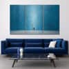 Truss Blue Grey Pieces Night Rain Canvas Wall Prints Canvas Wall Prints Set of 3 Multicolor Matte