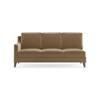 Abbey Sectional Sofa (Colour : Fawn Velvet, Cushion : Soft, Seater : Right Aligned 3 Seater + Right Aligned Chaise)
