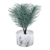 Attractive Faux Plant With White Ceramic Pot