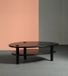 Vway Solid Wood Coffee Table In Black Finish
