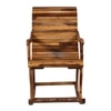 Rajasthani Solid Wood Rocking Chair in Teak Colour