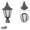 Sennen Coastal Outdoor Gate Pillar Light In Black Finish
