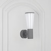 Gada Single Light Outdoor Wall Fitting In Black & White Finish