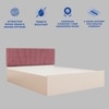 Viveka Engineered Wood Queen  Size Bed With Hydraulic Storage (Melamine Finish, White Colour)