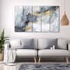 The Castle Decor Texture Marble Wall Art Set of 5 27x48 Inch