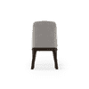 Taarkashi Solid Wood Dining Chair Set Of 2 In Ameican Walnut Finish With Gainsboro Grey Fabric Colour