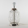 Secret Glass and Metal Table Lamp With Natural Linen Shade