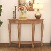 Taahira Console Table in Natural Teak Finish