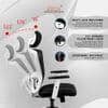 Kepler Brooks High Back Office Chair | 2 Years Warranty | Chair for Office Work at Home, Ergonomic Chair, Diwali Gifts, 2D Adjustable Arms, Headrest & Lumbar Support, Multi Synchro Lock (Zeus, White)