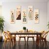 The Castle Decor Peace Dream Relax Wall Art Set of 5 27x48 Inch