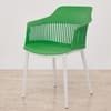Kepler Brooks Senora Cafeteria Dining Chair in Green Colour