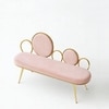 Monoloop Metal Bench in Pink Finish
