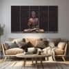 The Castle Decor Lord Buddha Meditation Wall Art Framed Painting 27x48 Inch (Style 25)