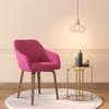 Rochelle Fabric Lounge Chair in Hot Pink Colour