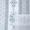 Blue And White Floral 400 Tc  Cotton Flat  Queen Size Bedsheet With 2 Pillow Cover