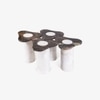 Poppy Marble Side Table Set of Four in Beige Colour