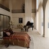 Stoa Paris Super King Size Enriched Cotton Bedsheet with 4 Pillow Covers  Size Golden Savannah