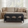 Fitzgerald Wood Coffee Table with Arched Storage