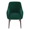 Owen Fabric Lounge Chair in  Luxe Green Colour